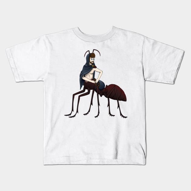 Jackie-Ant Man Kids T-Shirt by DahlisCrafter